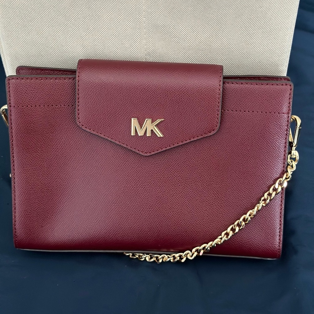 Michael Kors oxblood red crossbody bag
